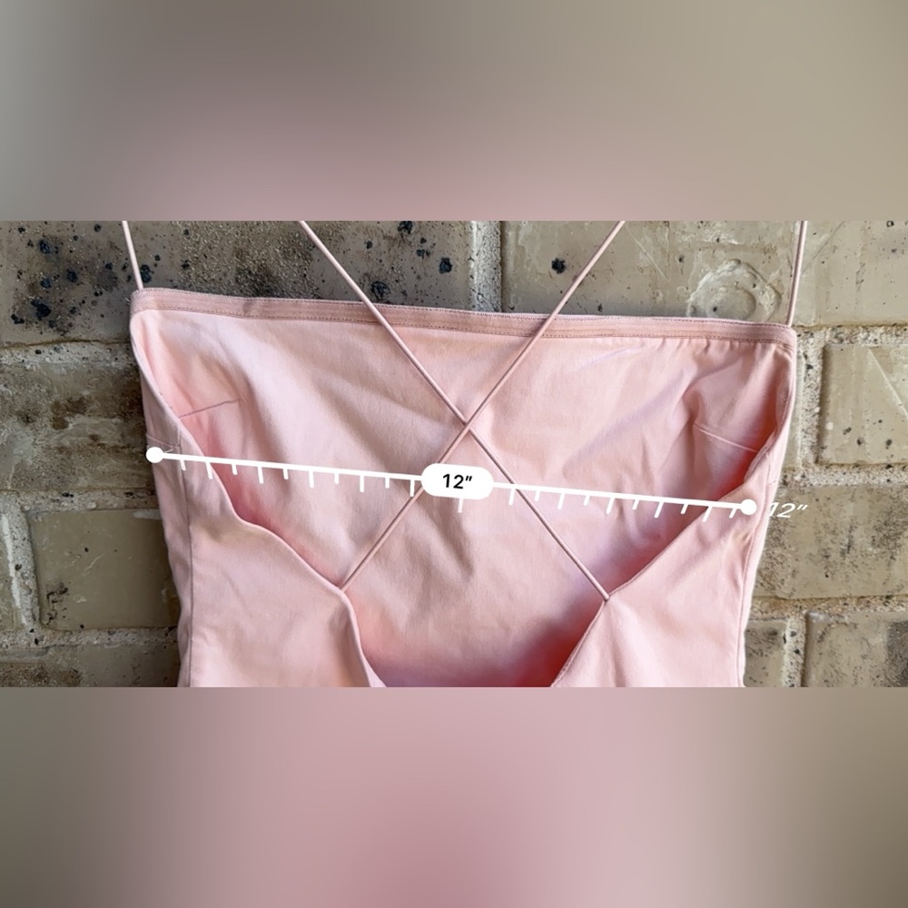 Oh Polly Spaghetti Strap Light Pink Dress Sz 6 - Picture 9 of 10